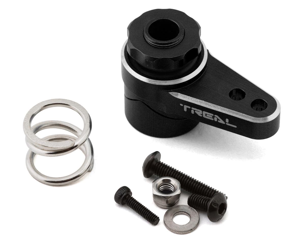 Treal Hobby Losi LMT Aluminum Servo Saver (25T) (Black)
