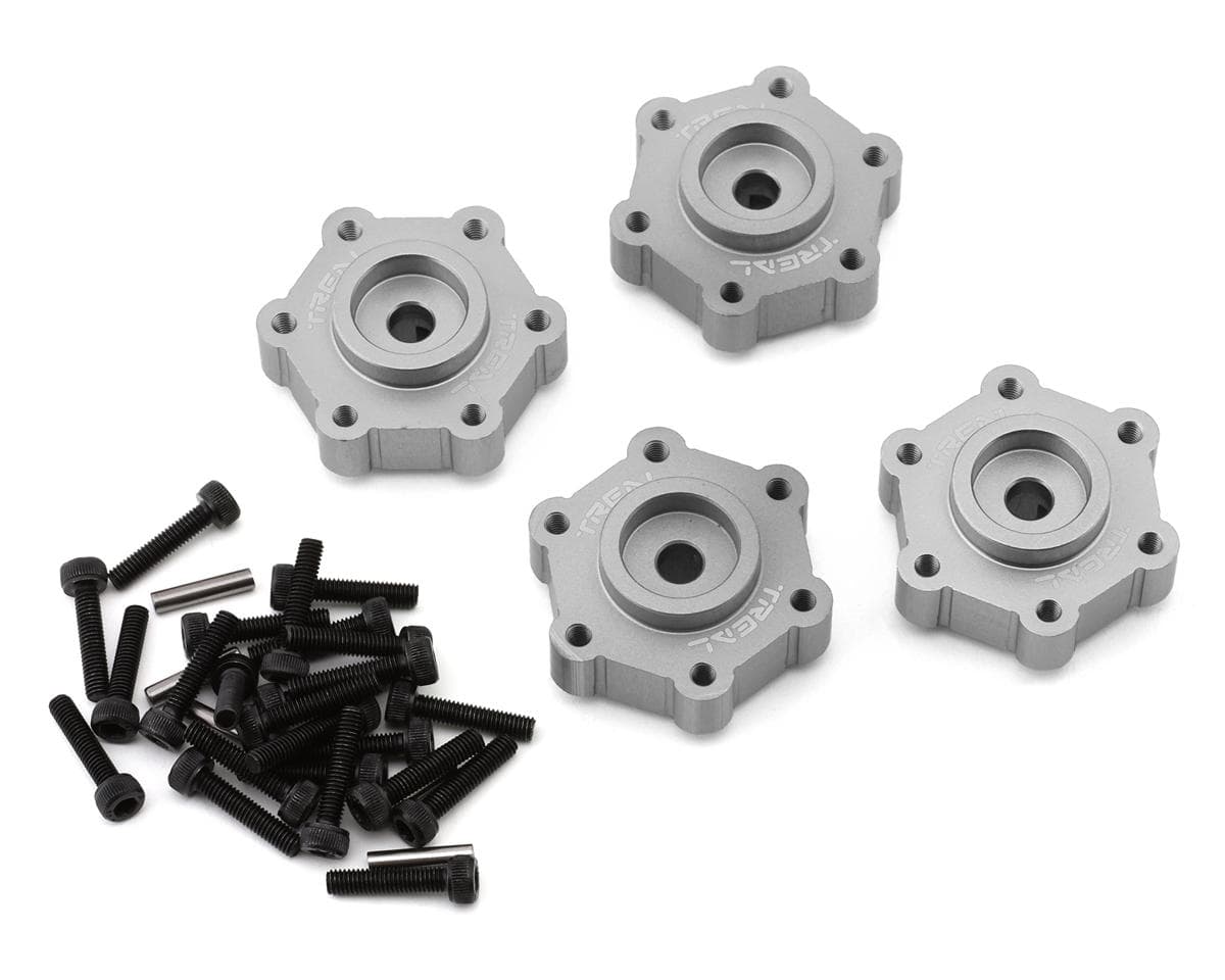 Treal Hobby Losi LMT Aluminum Wheel Hub Spacer (Silver) (4) (+0mm)