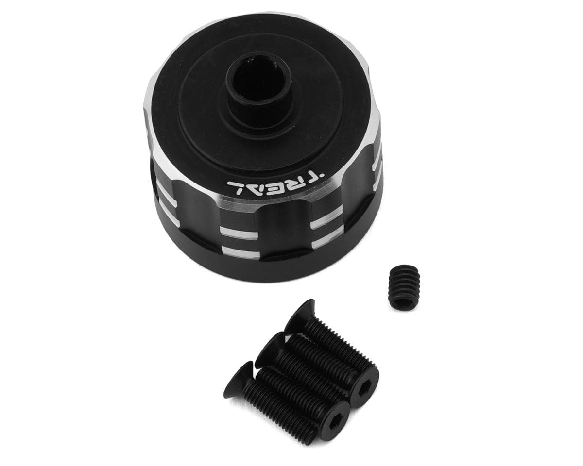Treal Hobby Arrma Kraton 6S EXB Aluminum Differential Case Carrier (Black)