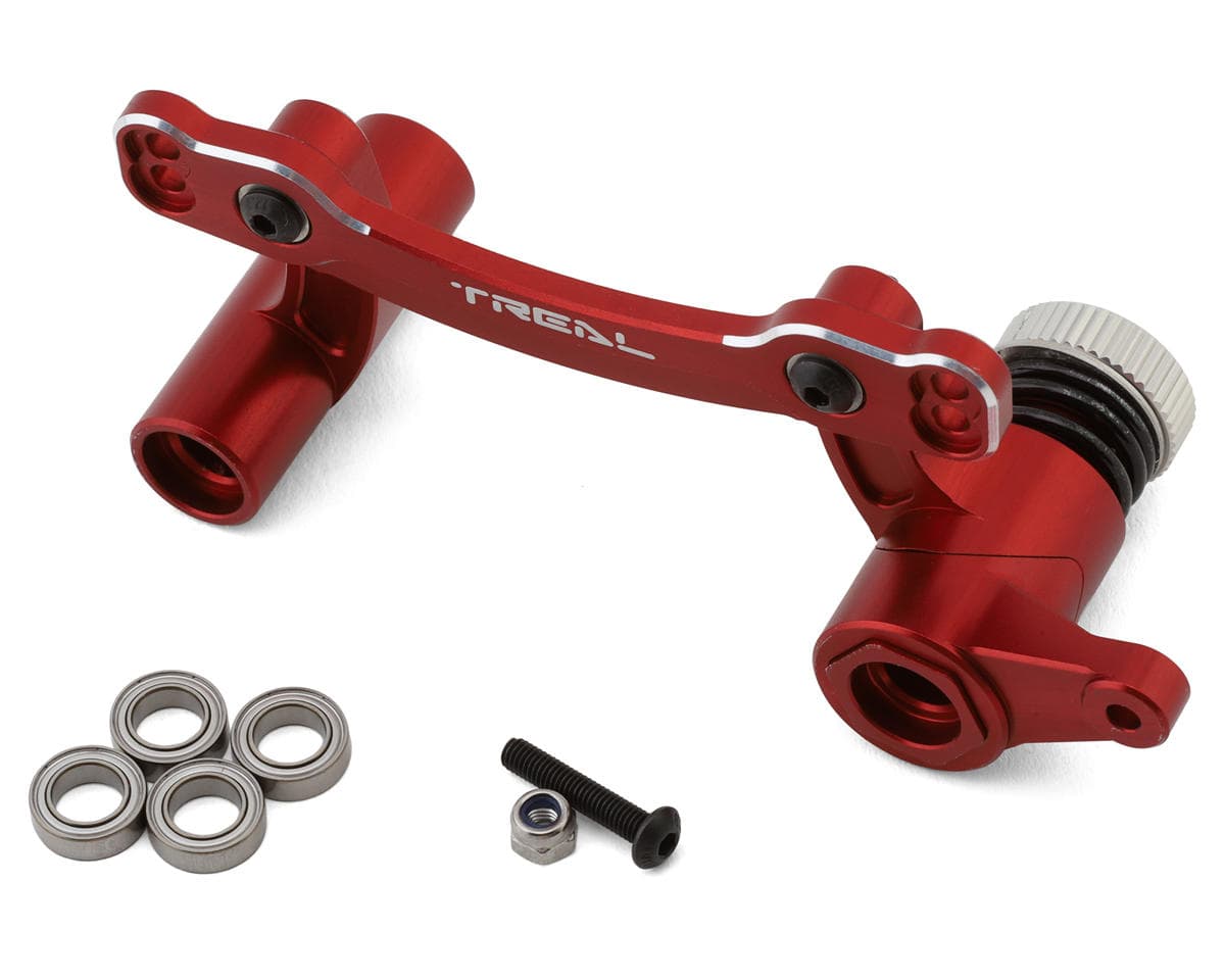 Treal Hobby Arrma Kraton 6S Aluminum Steering Rack Assembly (Red)