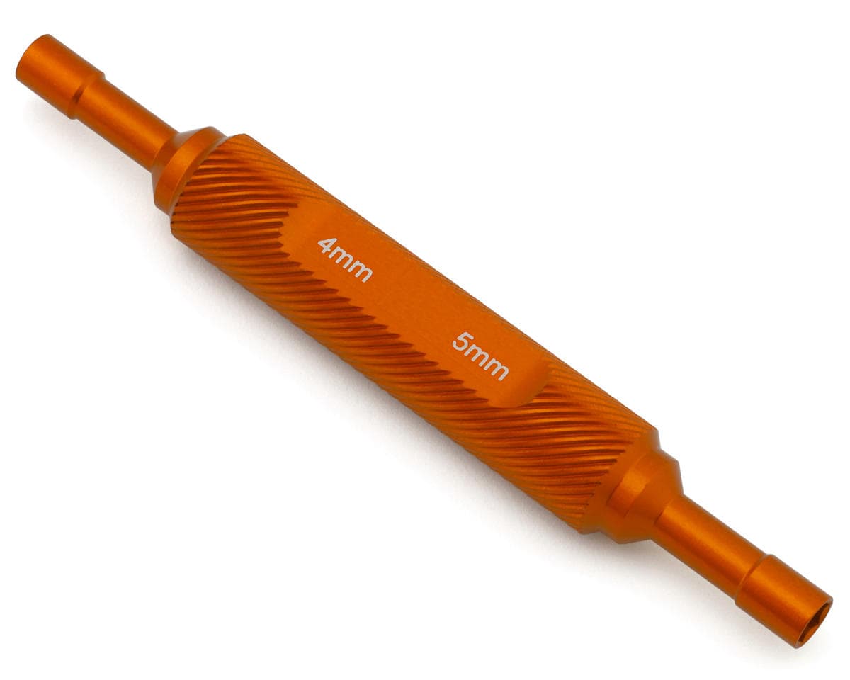 ST Racing Concepts Mini Crawler Aluminum Thin-Walled Wheel Nut Wrench (Orange) (4mm/5mm)