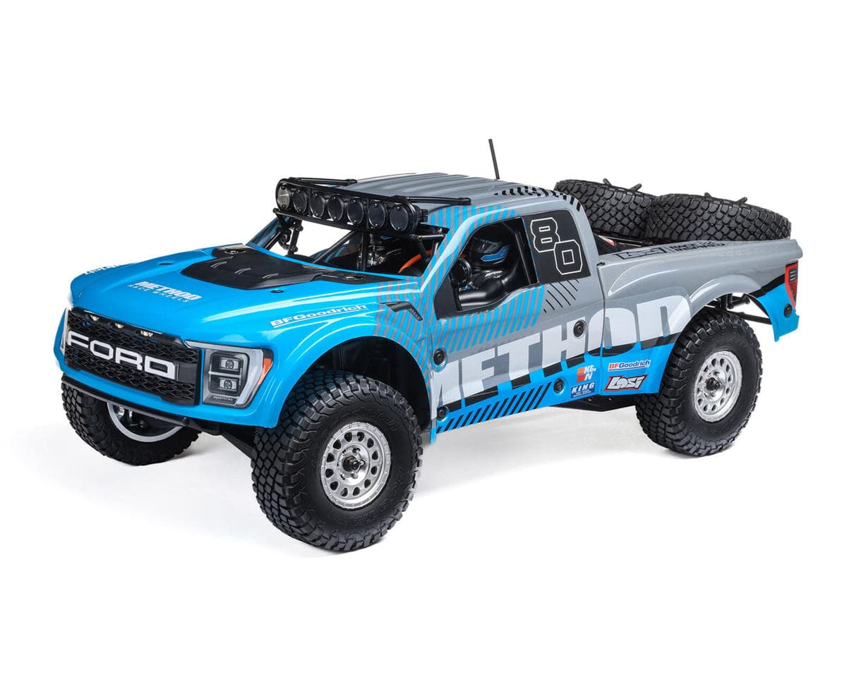 Losi Baja Rey 2.0 Ford F-150 Raptor 1/10 RTR 4WD Brushless Desert Truck (Method) w/2.4GHz Radio, AVC & SMART