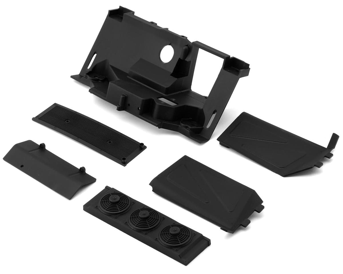 Losi Baja Rey 2.0 Rear Bulkhead, Scale Fan Panel & Mud Guard Set