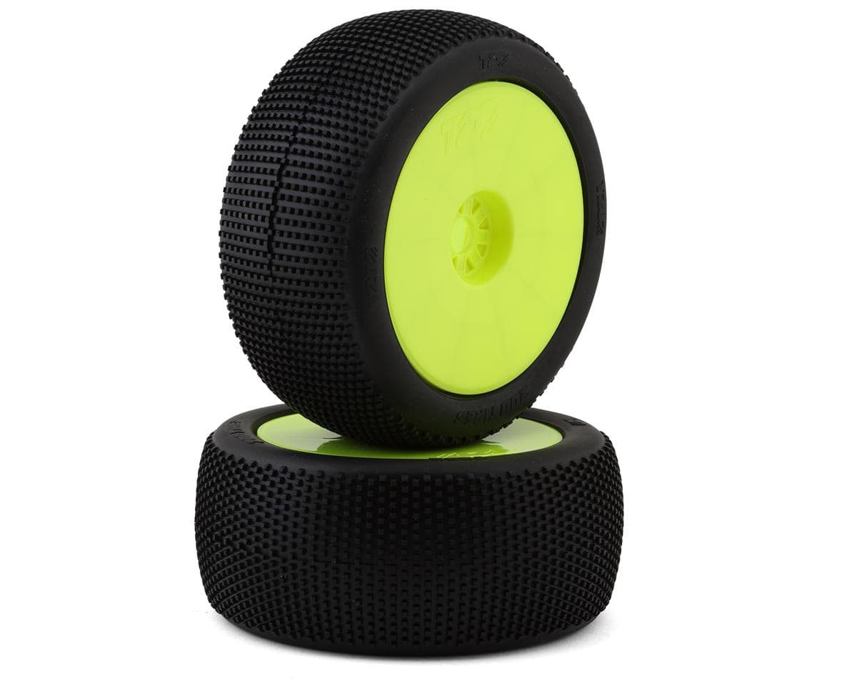 TZO Tires 202 1/8 Truggy Non-Glued Tire Set (Yellow) (2) (Medium)