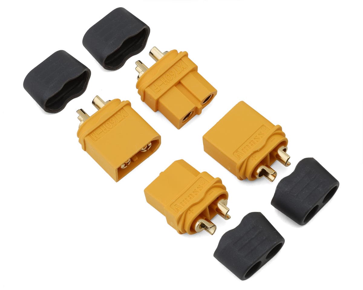 Samix XT60 Connectors w/Wire Covers (2 Male/2 Female)