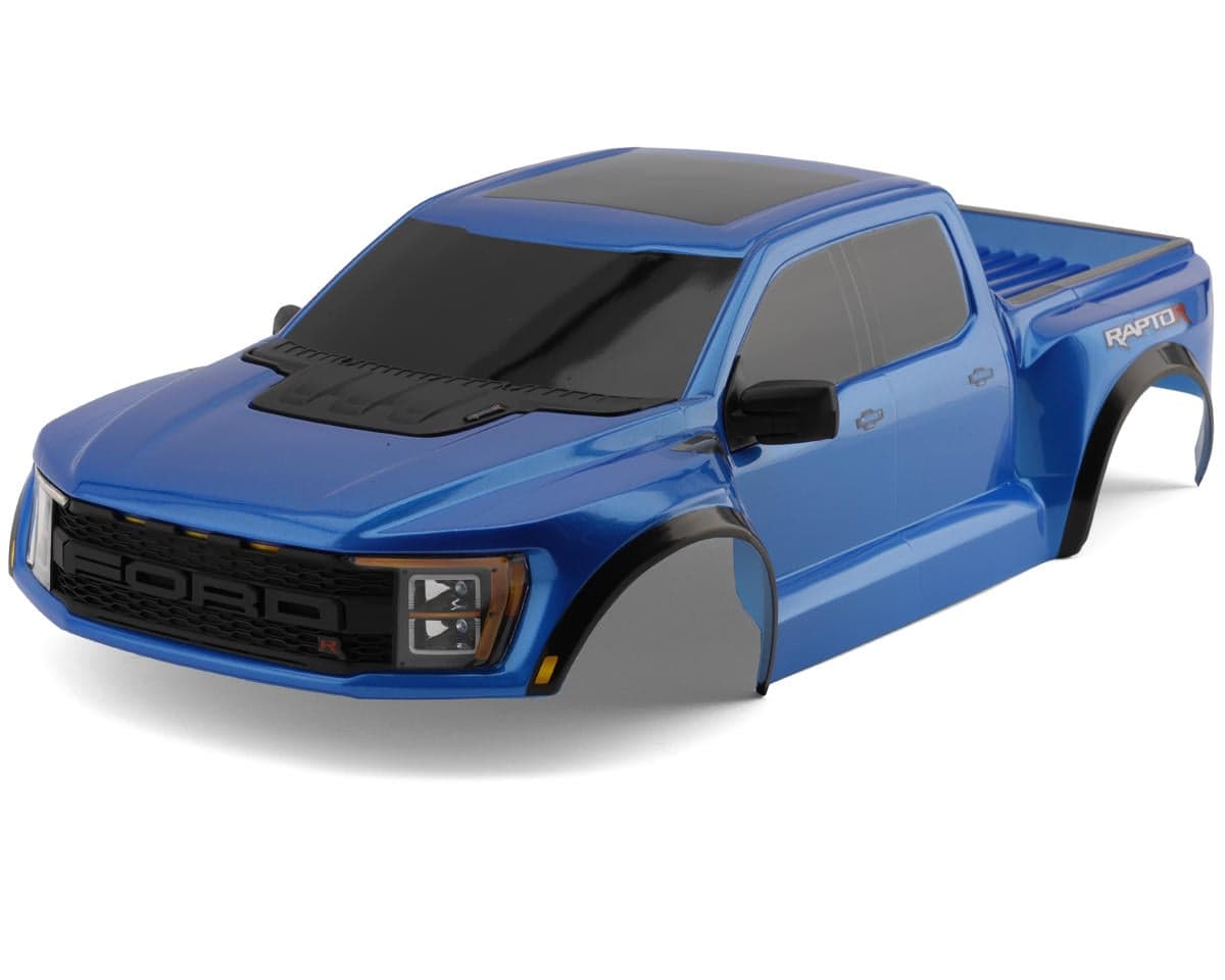 Traxxas Ford Raptor R 4x4 VXL 1/10 Pre-Painted Complete Body Set (Blue) w/Clipless Mounting