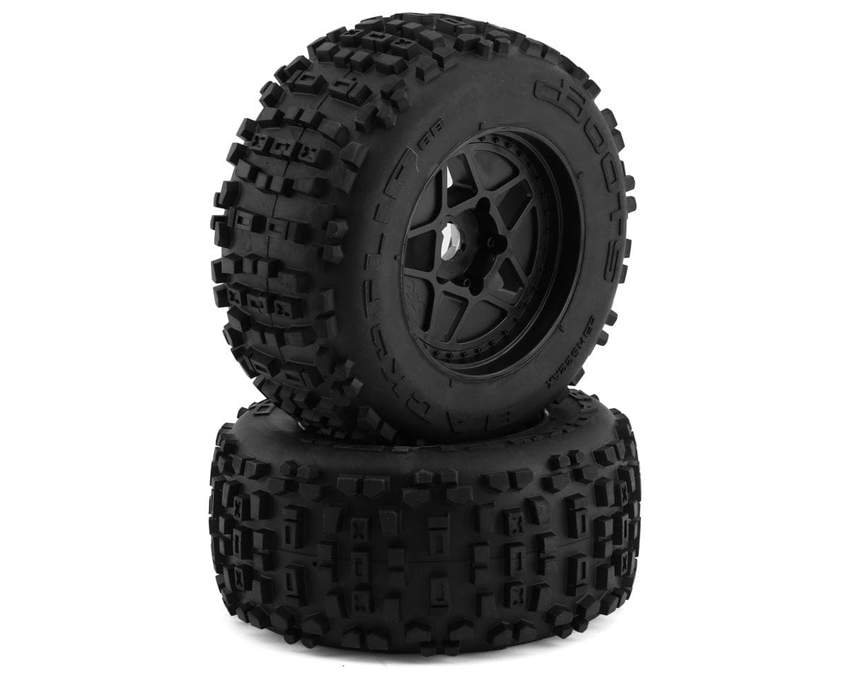 Arrma dBoots Back-Flip Big Block MT Pre-Mounted Tires (Black) (2) w/24mm Hex