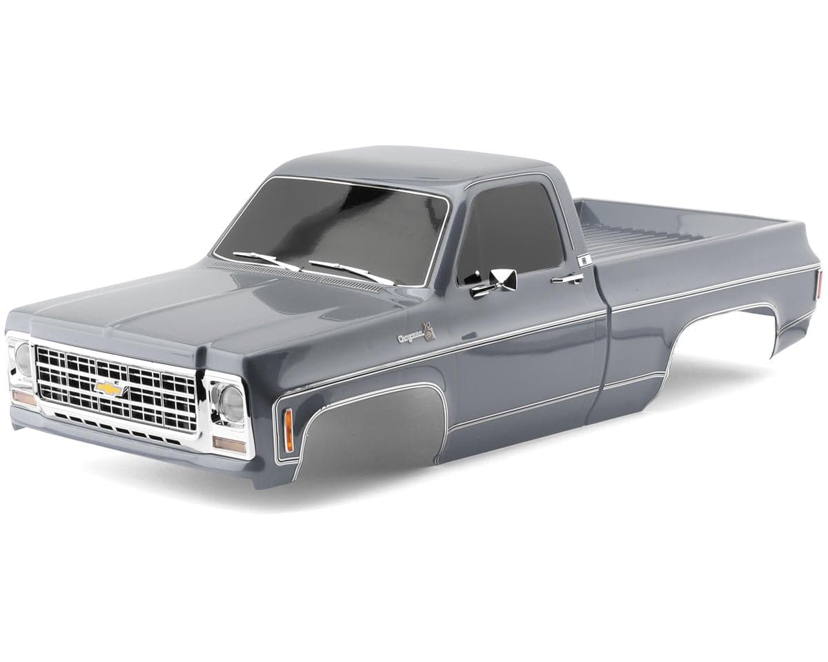 Traxxas TRX-4 '79 Chevrolet K10 Pick Up Pre-Painted Body Set (Silver) w/Clipless Mounts & Chrome Bumpers
