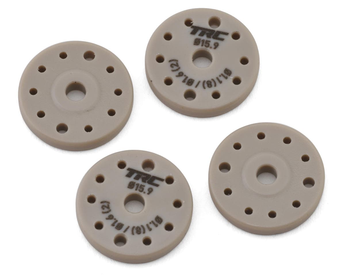 Throttlefinger Racing Concepts Flat Shock piston (4) (1.1mm x 8 + 1.6mm x 2) (HB/WRC)