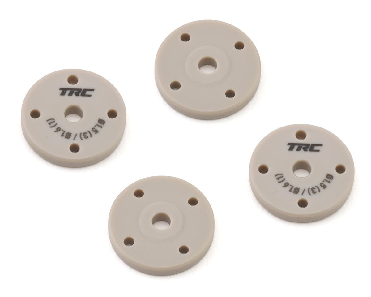 Throttlefinger Racing Concepts Flat Shock piston (4) (1.5mm x 3 + 1.6mm x 1) (HB/WRC)