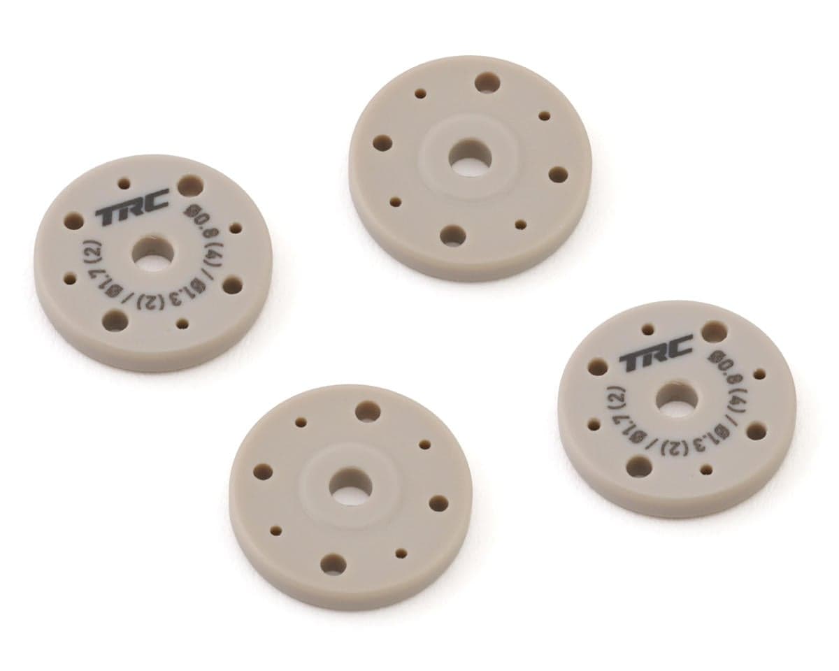 Throttlefinger Racing Concepts Flat Shock piston (4) (0.8mm x 4 + 1.3mm x 2 + 1.7mm x 2) (HB/WRC)