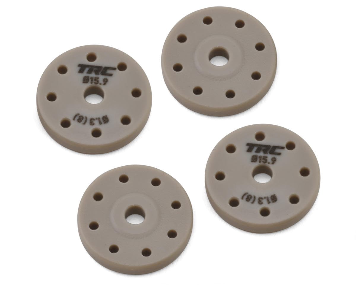 Throttlefinger Racing Concepts Flat Shock piston (4) (1.3mm x 8) (HB/WRC)