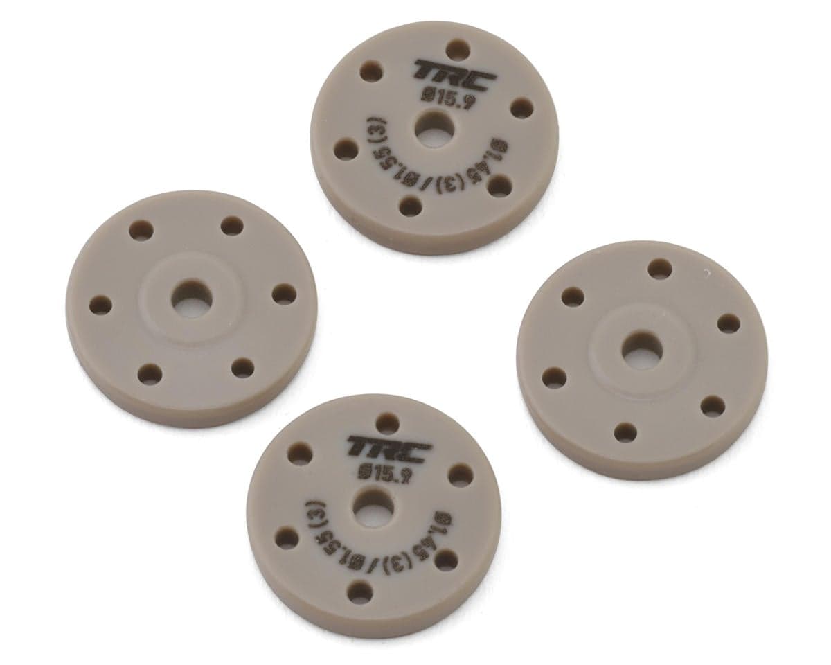Throttlefinger Racing Concepts Flat Shock piston (4) (1.45mm x 3 + 1.55mm x 3) (AE/Mugen/Tekno/Xray/Kyosho/Sworkz)