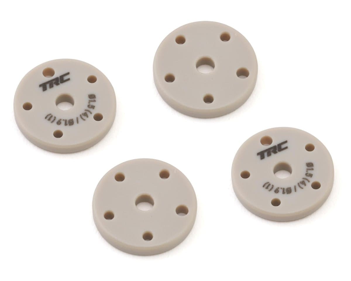 Throttlefinger Racing Concepts Flat Shock piston (4) (1.5mm x 4 + 1.9mm x 1) (TLR)