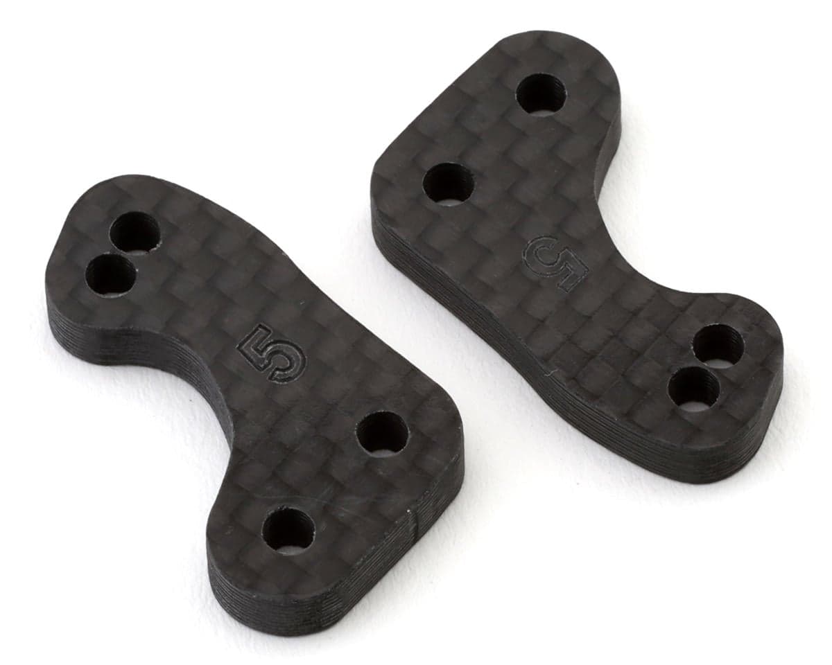 Position 1 RC HB Racing D8/D8T #5 Carbon Fiber Steering Plates (2) (+1mm)