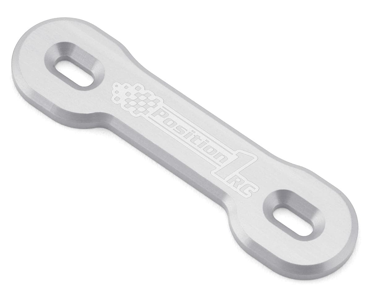Position 1 RC Universal Aluminum One Piece Wing Button Plate (Silver)
