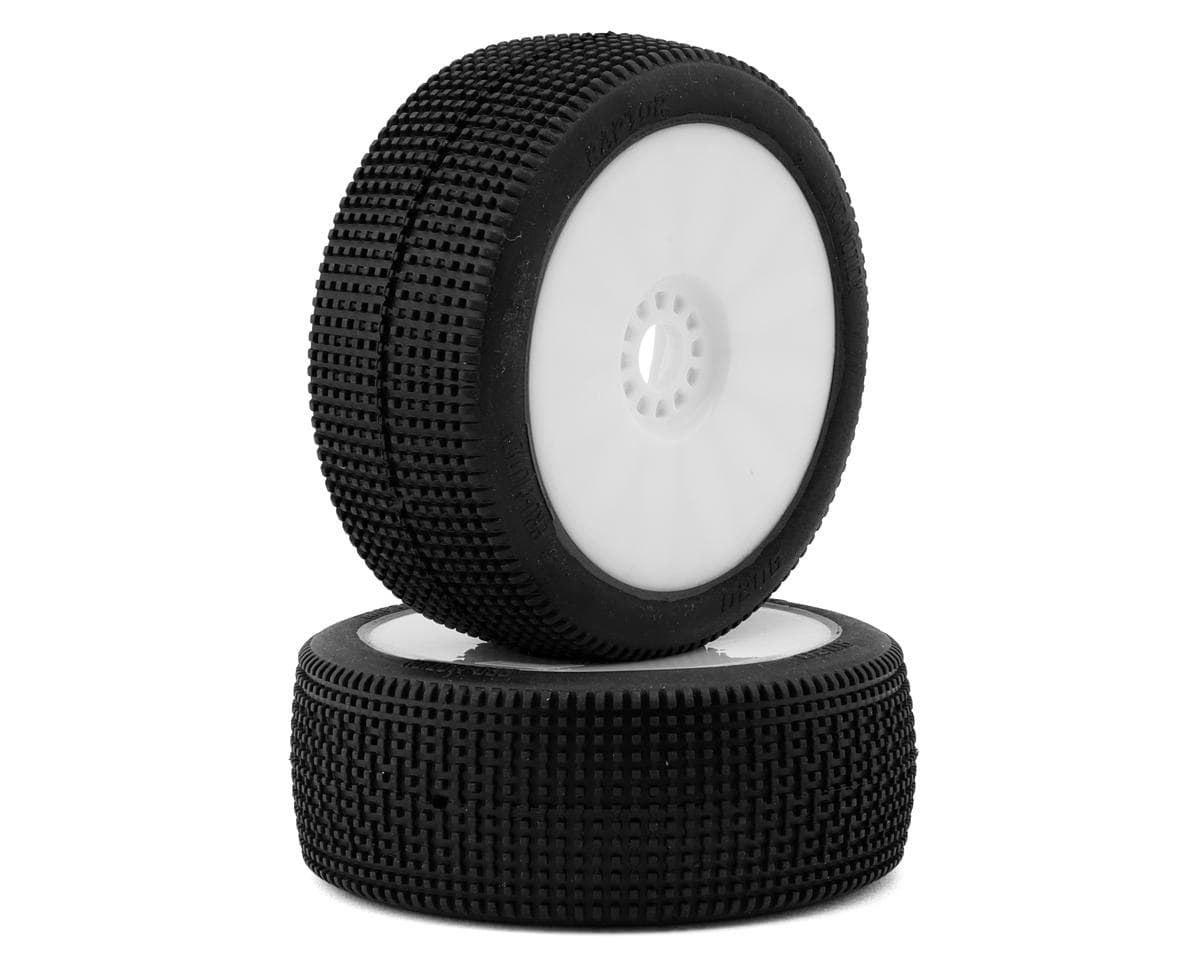 Pro-Motion Raptor 1/8 Buggy Pre-Mount Tires (White) (2) (T2)