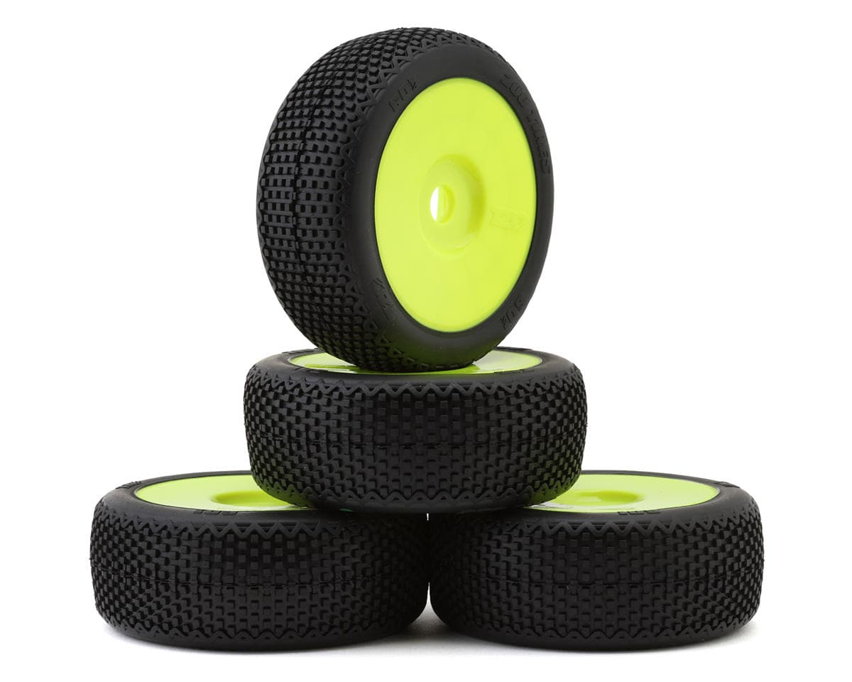 TZO Tires 601 1/8 Buggy Non-Glued Tire Set (Yellow) (4) (Soft)