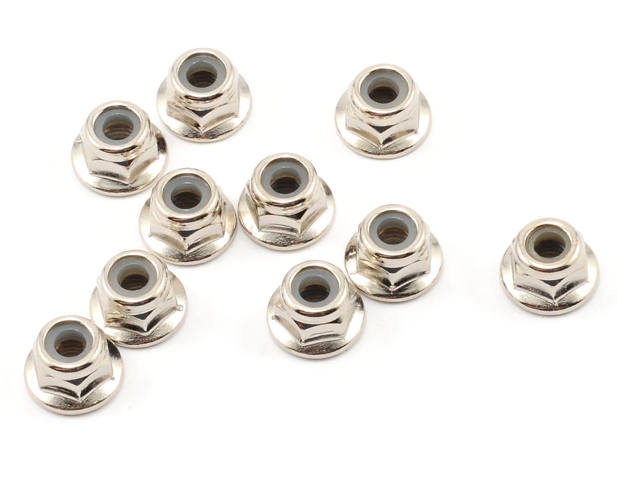 HPI 4mm Serrated Flange Lock Nut (10)