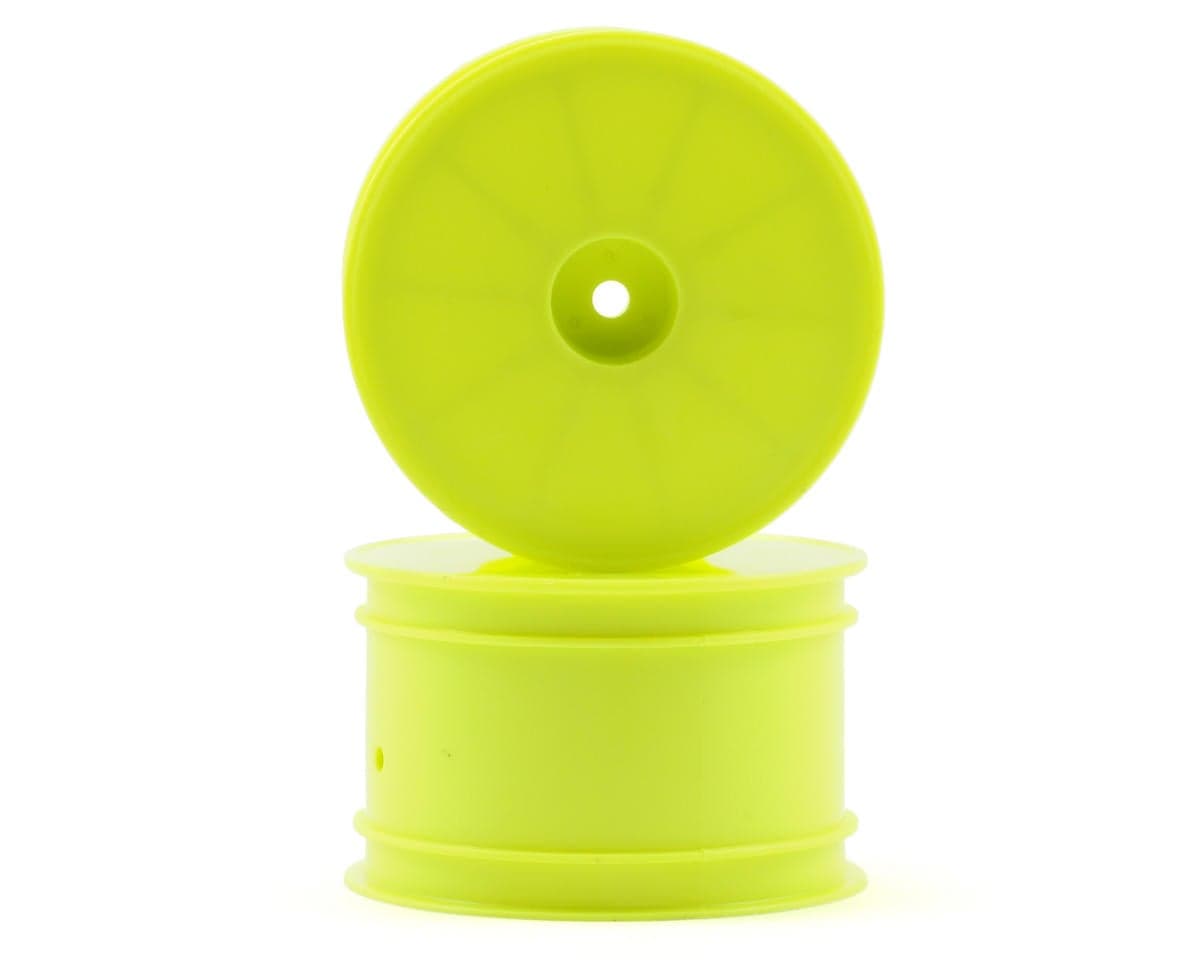 Kyosho 12mm Hex 56mm Flush Rear Wheels (RB6/ZX6) (2) (Yellow)