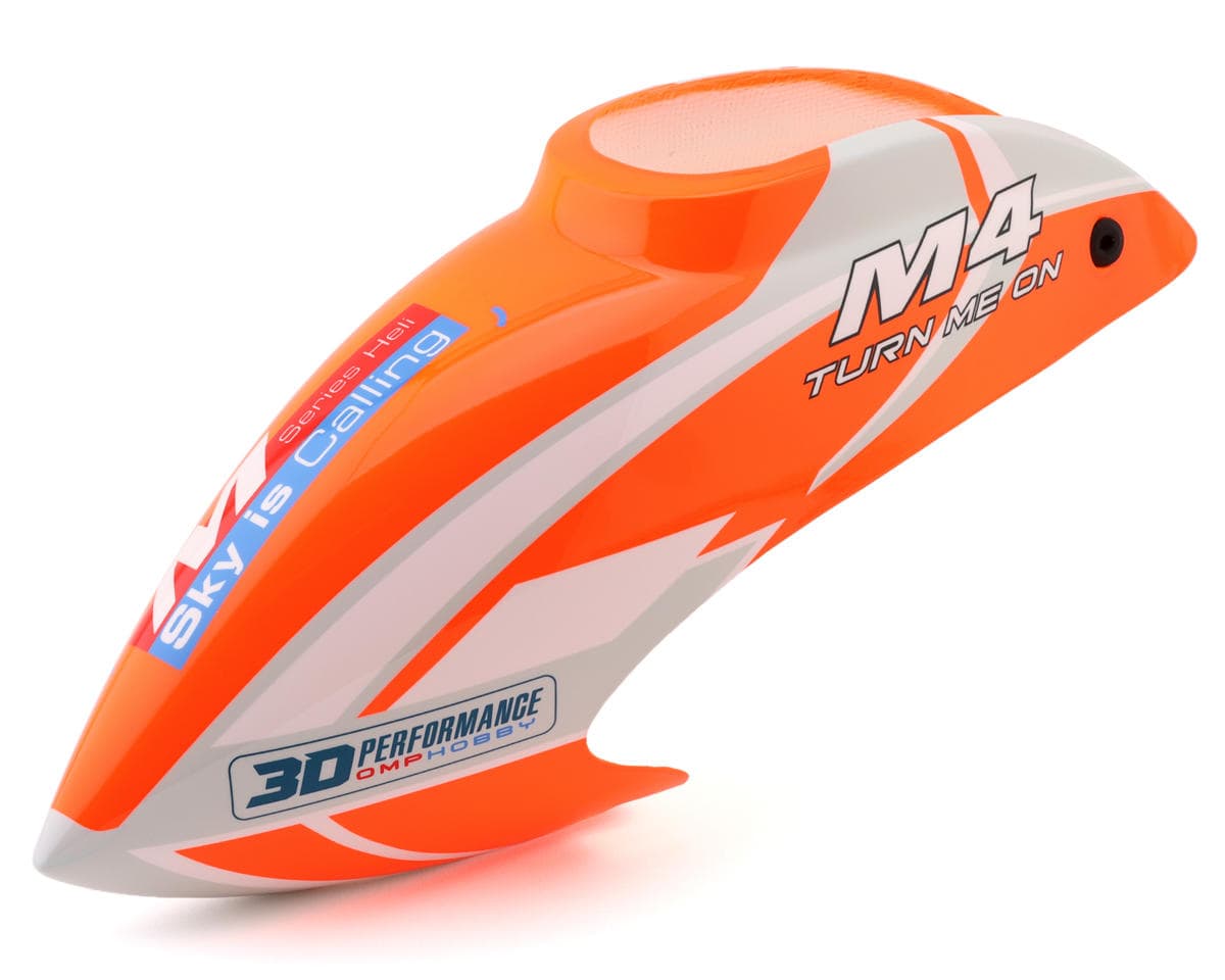 OMPHobby M4 380 Fiberglass Canopy w/Grommets (Orange)