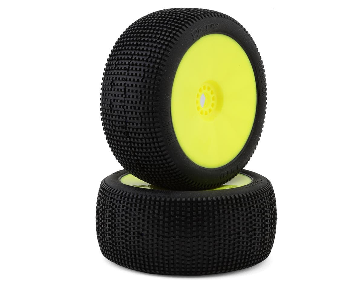 Pro-Motion Spitfire 1/8 Truggy Pre-Mount Tires (Yellow) (2) (T3)
