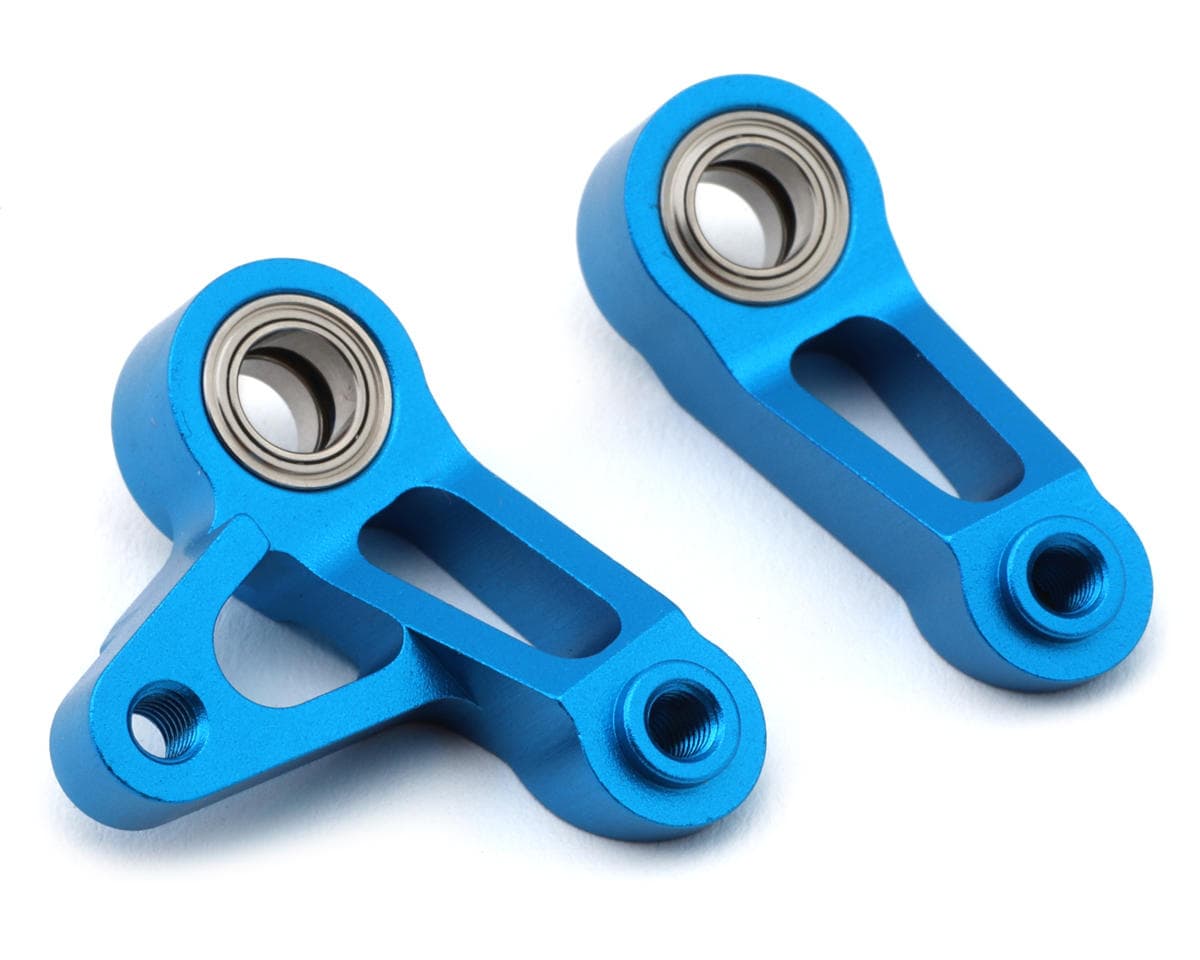 Tamiya XV-02 Aluminum Bellcrank Steering Arms Set (Blue)