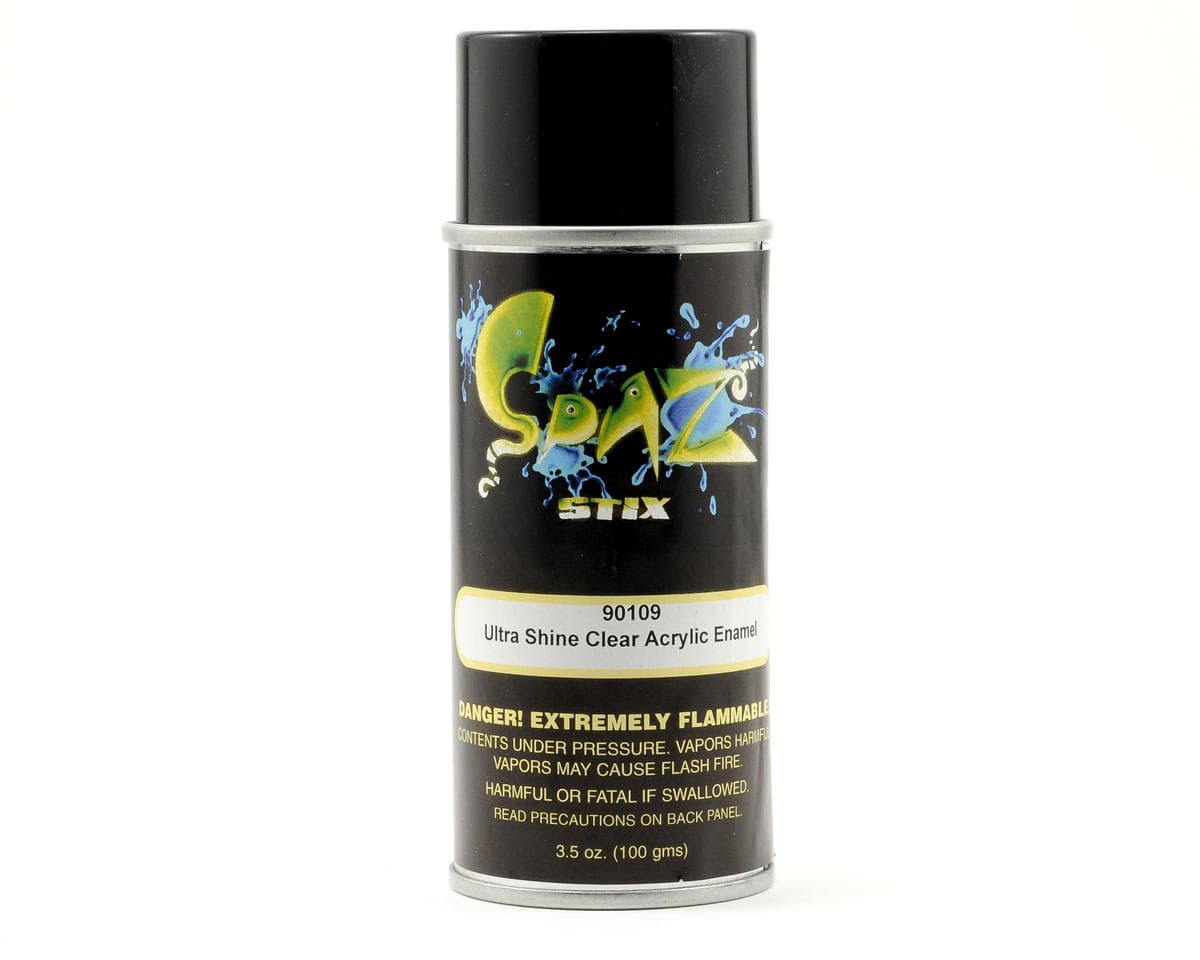Spaz Stix Ultra Shine Clear Acrylic Enamel Spray Paint (3.5oz)