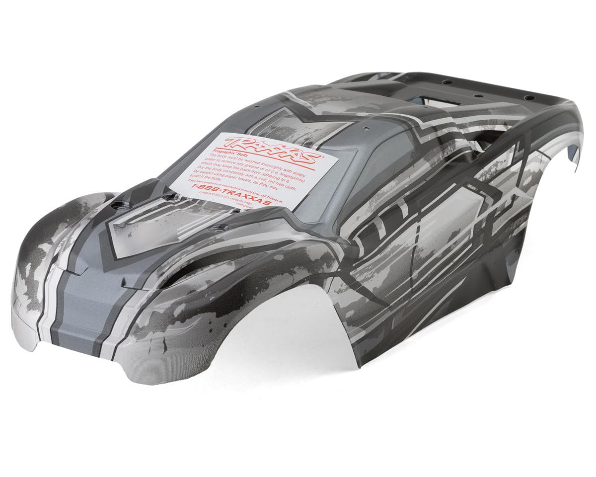 Traxxas Rustler® 4x4 ProGraphix Body Set (Clear) w/Wing & Roof Skid