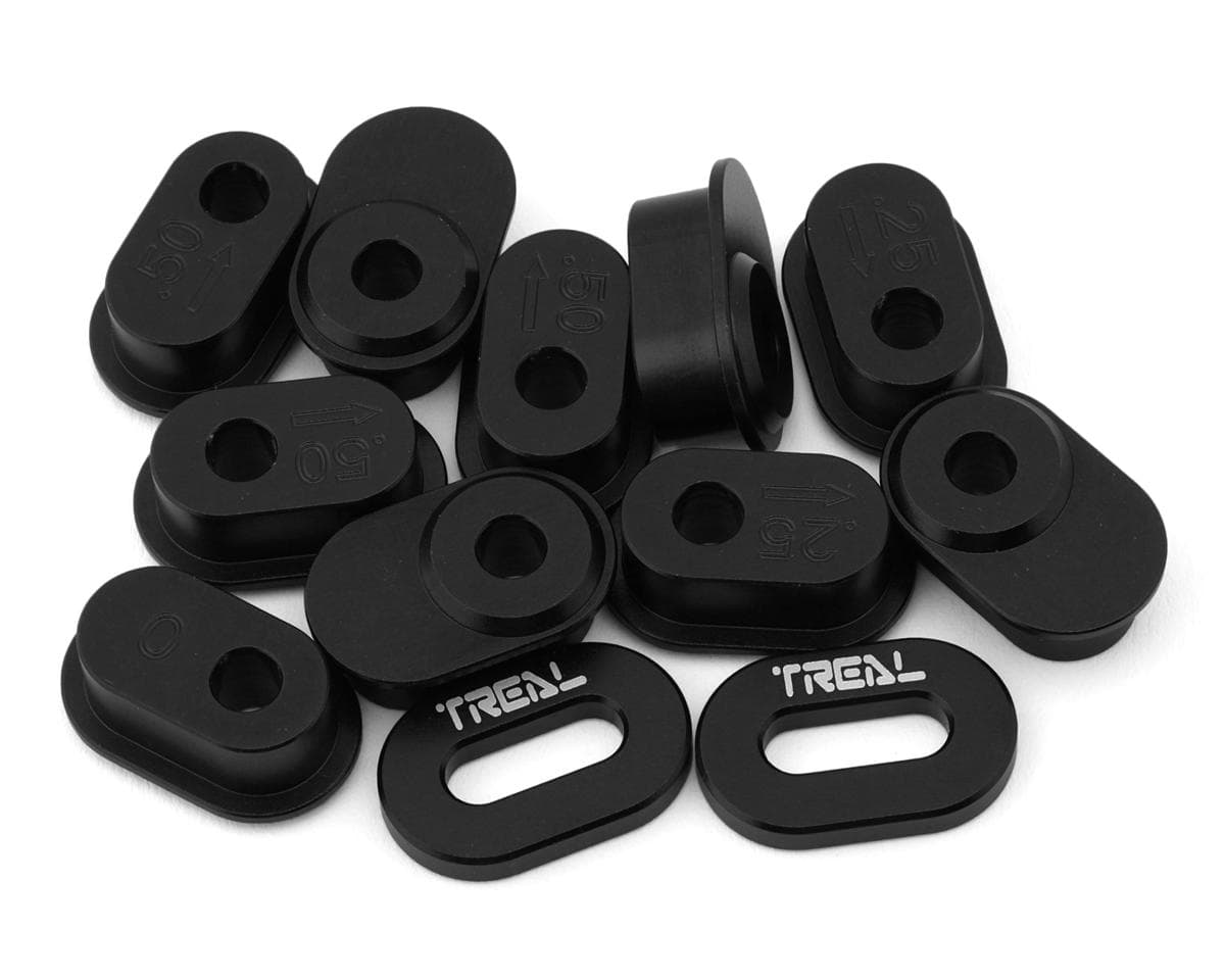 Treal Hobby Losi Promoto MX CNC Aluminum Chain Tensioner Adjustment Insert Set (Black)