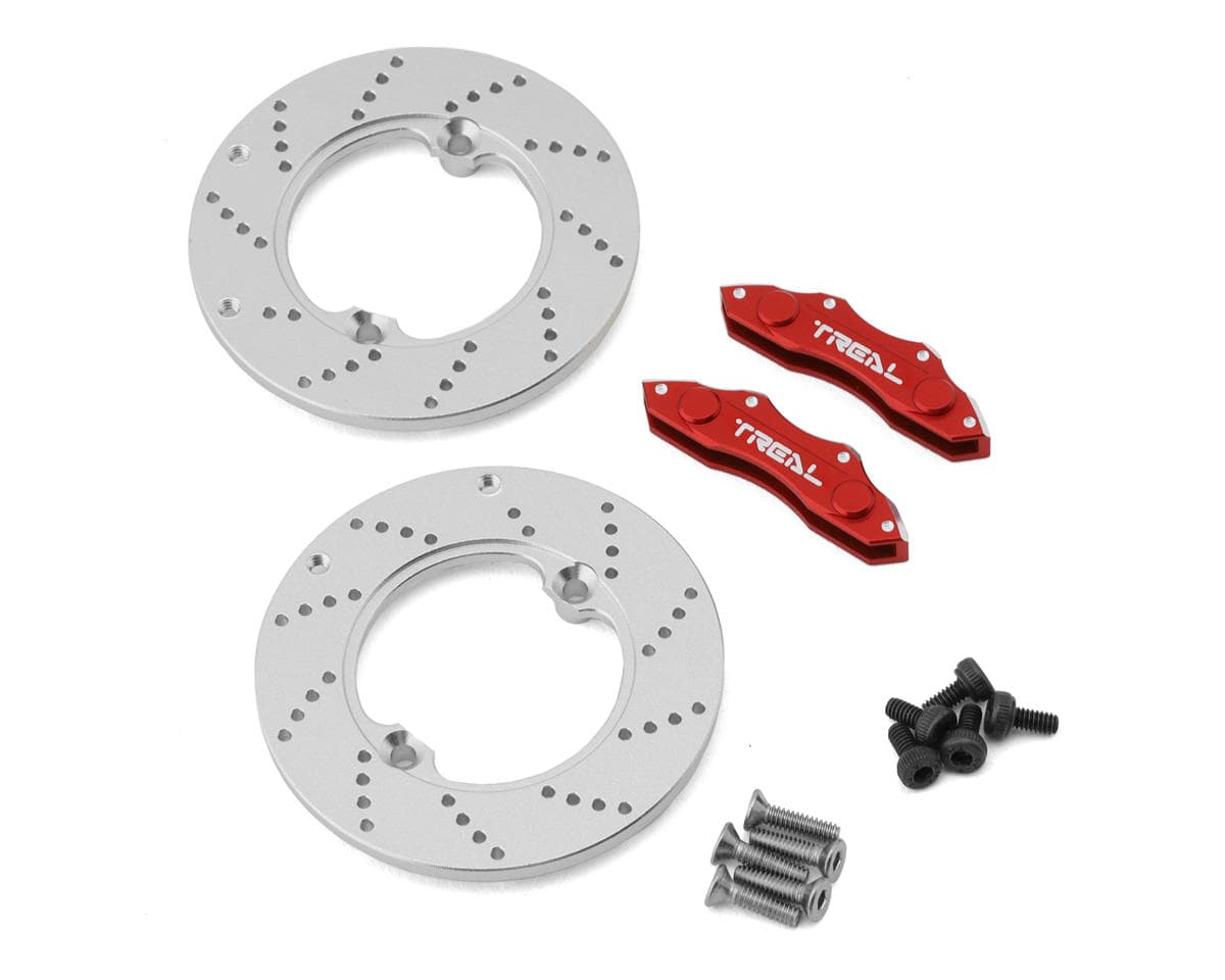 Treal Hobby Axial SCX10 III CNC Aluminum Brake Disc & Caliper Set (2) (Straight Axle)