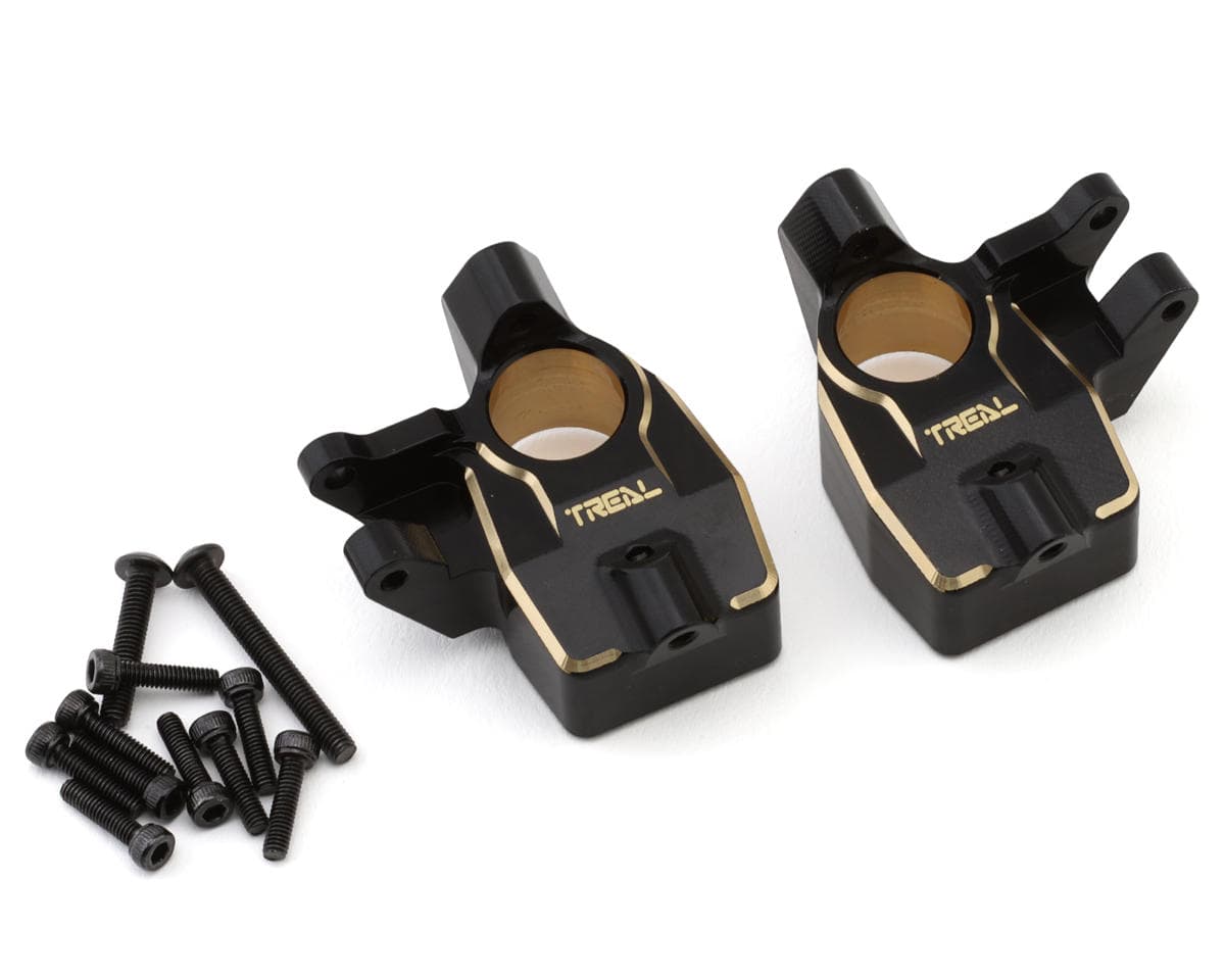 Treal Hobby Axial SCX10 III Brass Front Inner Portal Covers (60g)