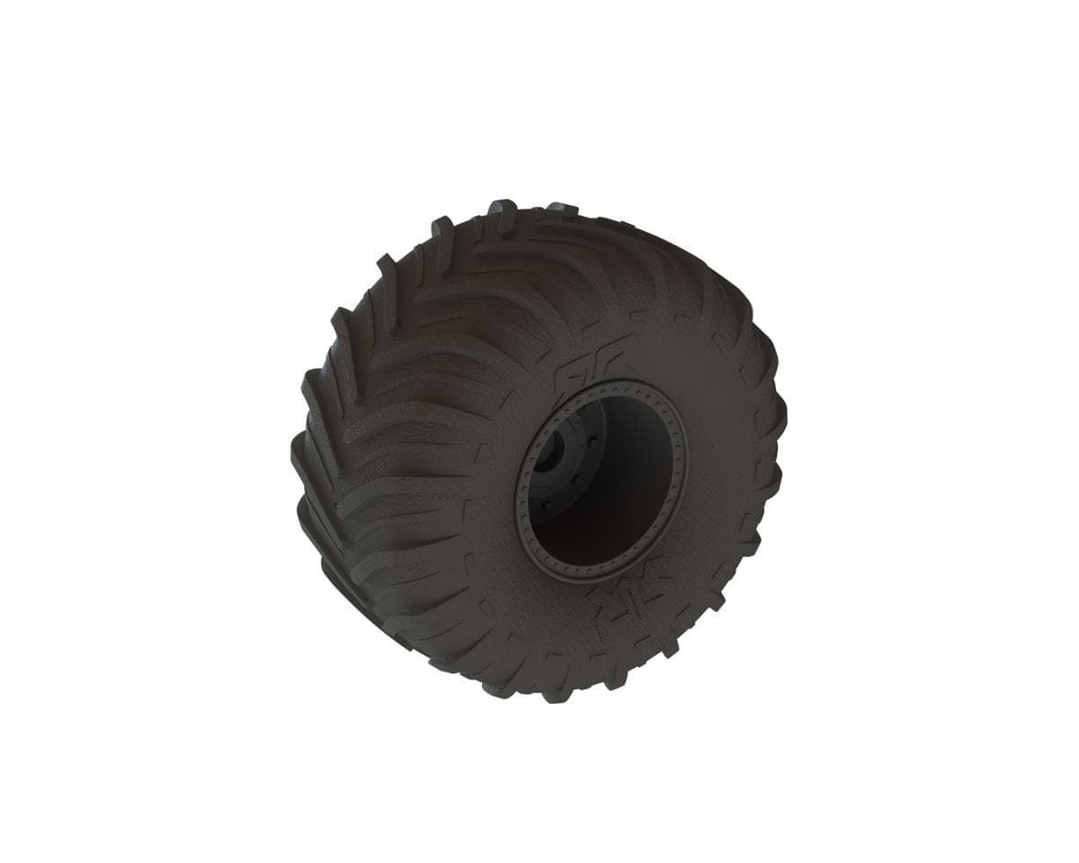 Arrma dBoots Chevron MT Pre-mounted Tire Set (Black) (2) w/14mm Hex