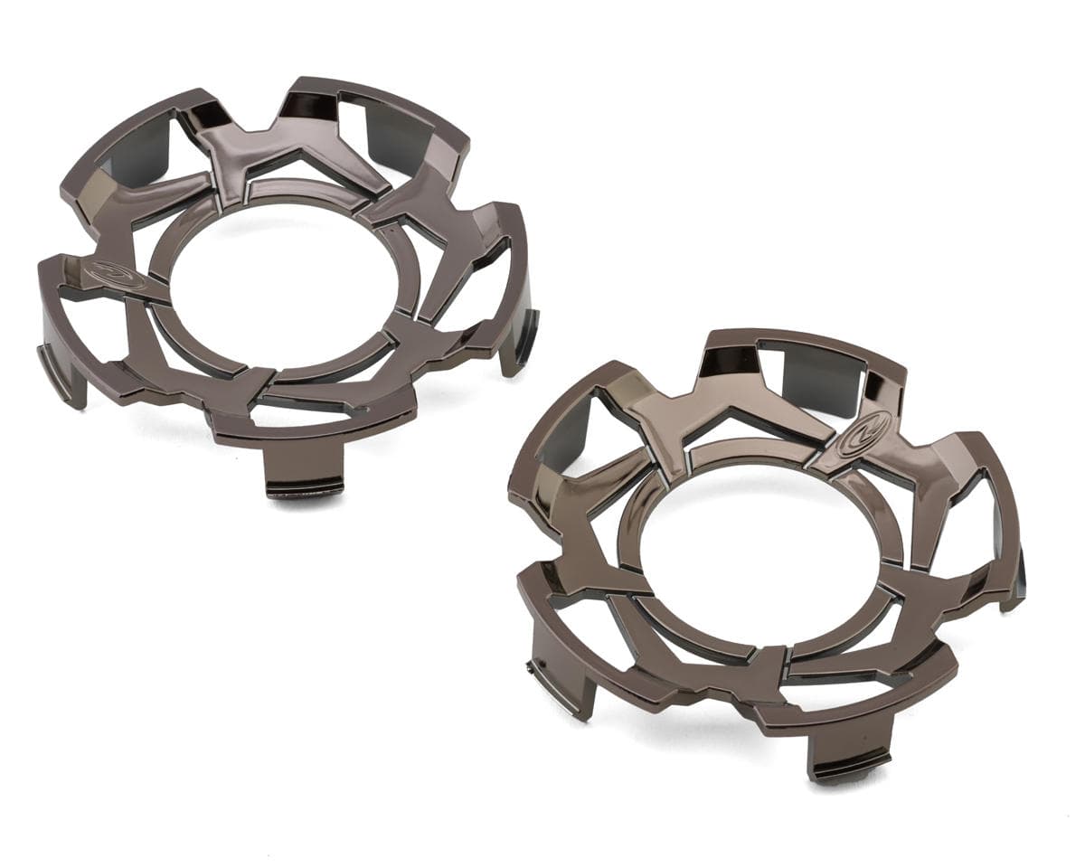 DuraTrax Ripper 3.8" Clip-Lock Wheel Face (Black Chrome) (2)