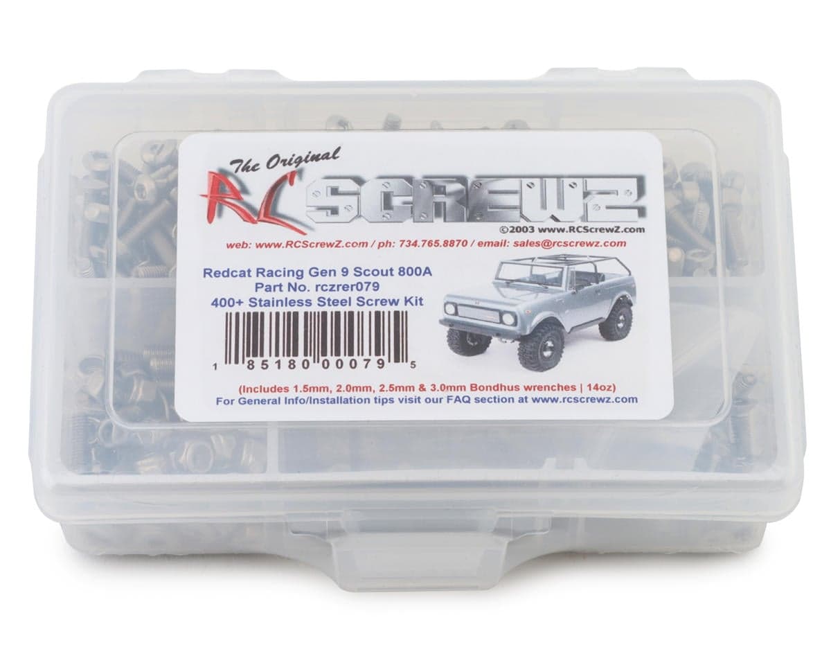 RC Screwz Redcat Gen 9 Scout 800A Stainless Steel Screw Kit