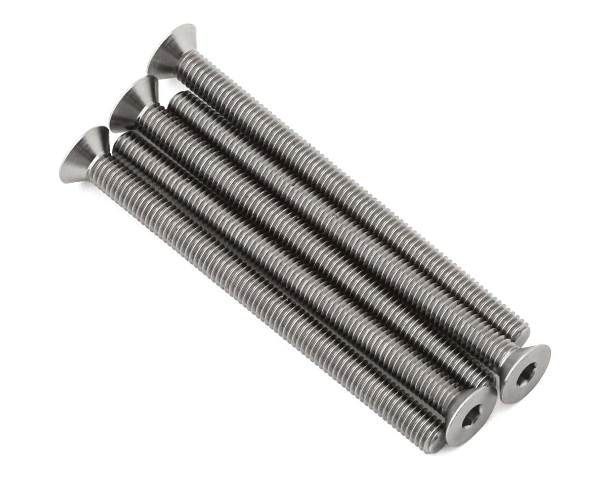 1UP Racing 3mm Titanium Pro Duty Flat Head Screws (5) (3x36mm)