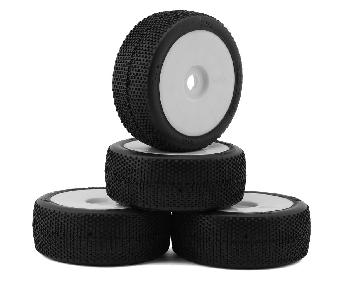 TZO Tires 201 1/8 Buggy Non-Glued Tire Set (White) (4) (Soft)