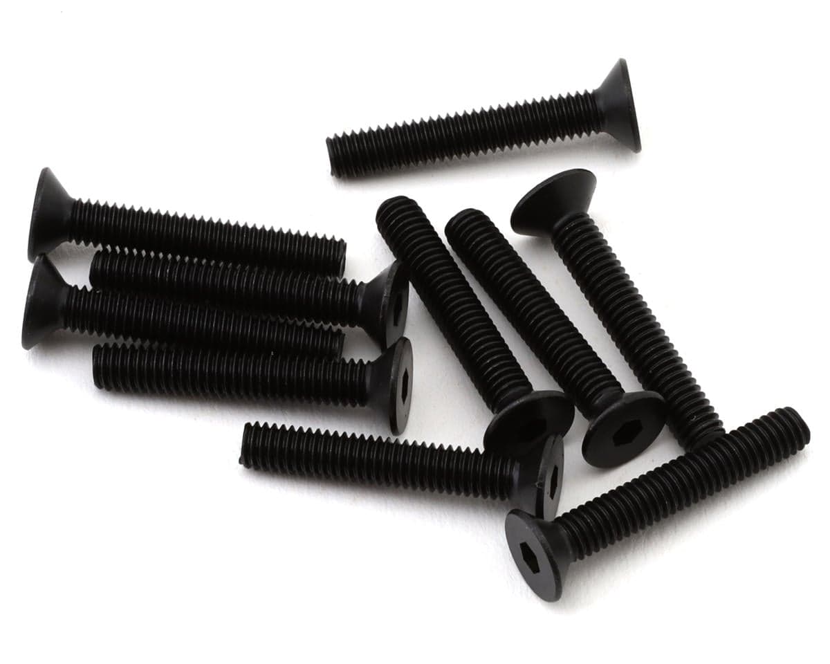 Tekno RC 4x25mm Flat Head Screws (10)