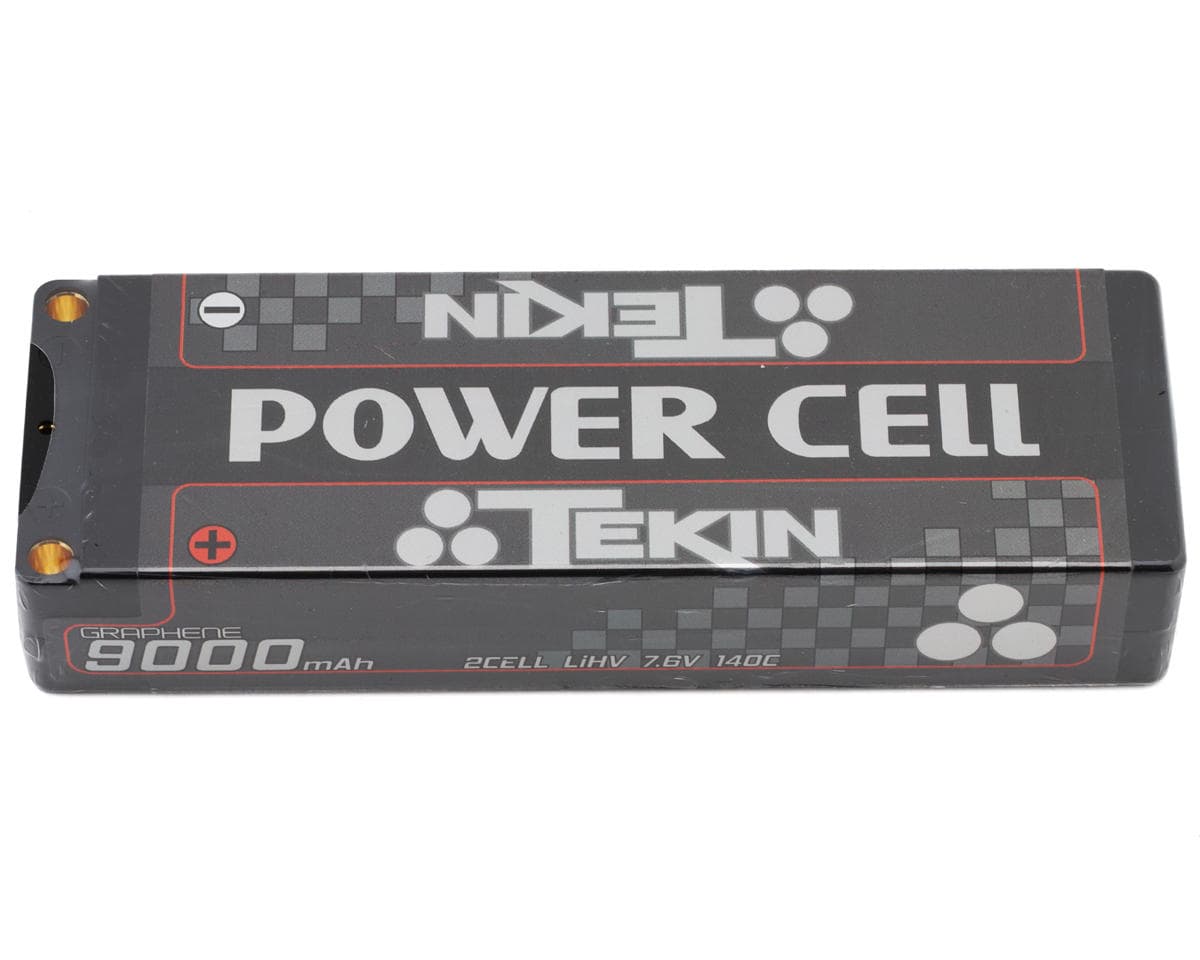Tekin Power Cell 2S Graphene LiHV Battery 140C (7.6V/9000mAh) w/5mm Bullets
