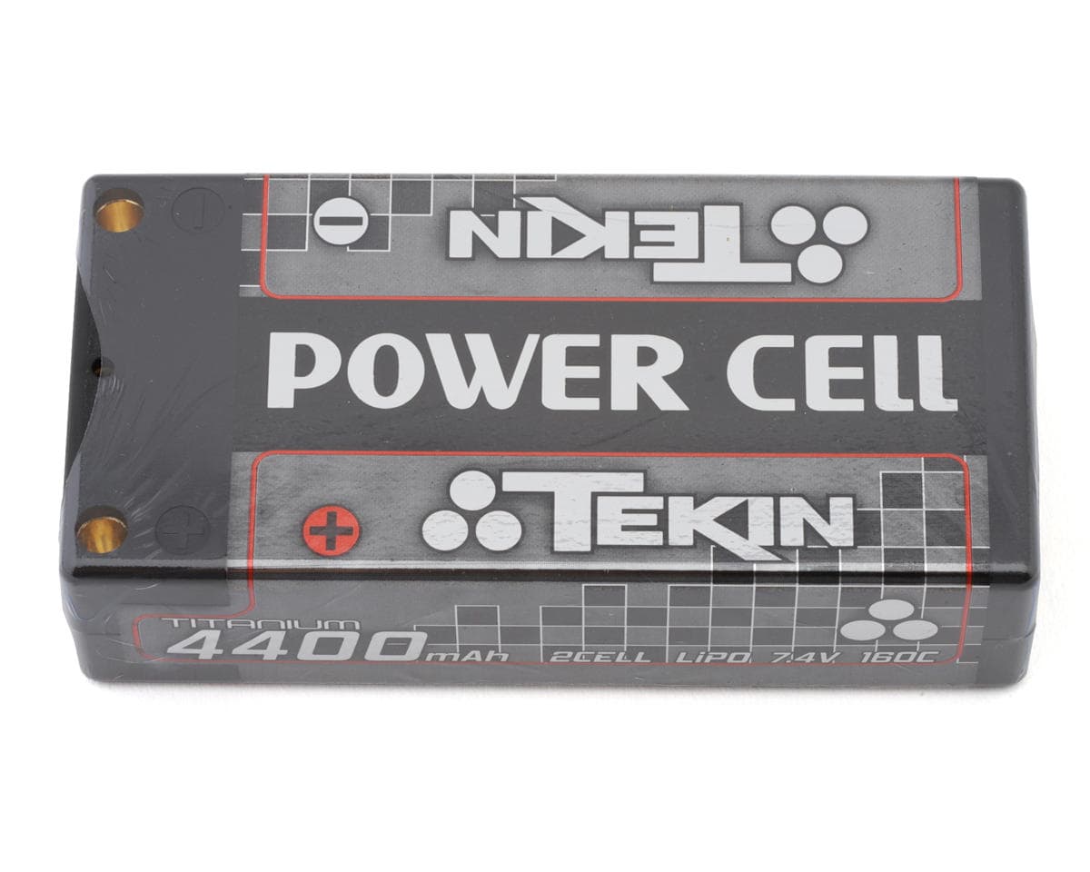 Tekin Titanium Power Cell 2S Shorty LiPo Battery 160C (7.4V/4400mAh) w/5mm Bullets