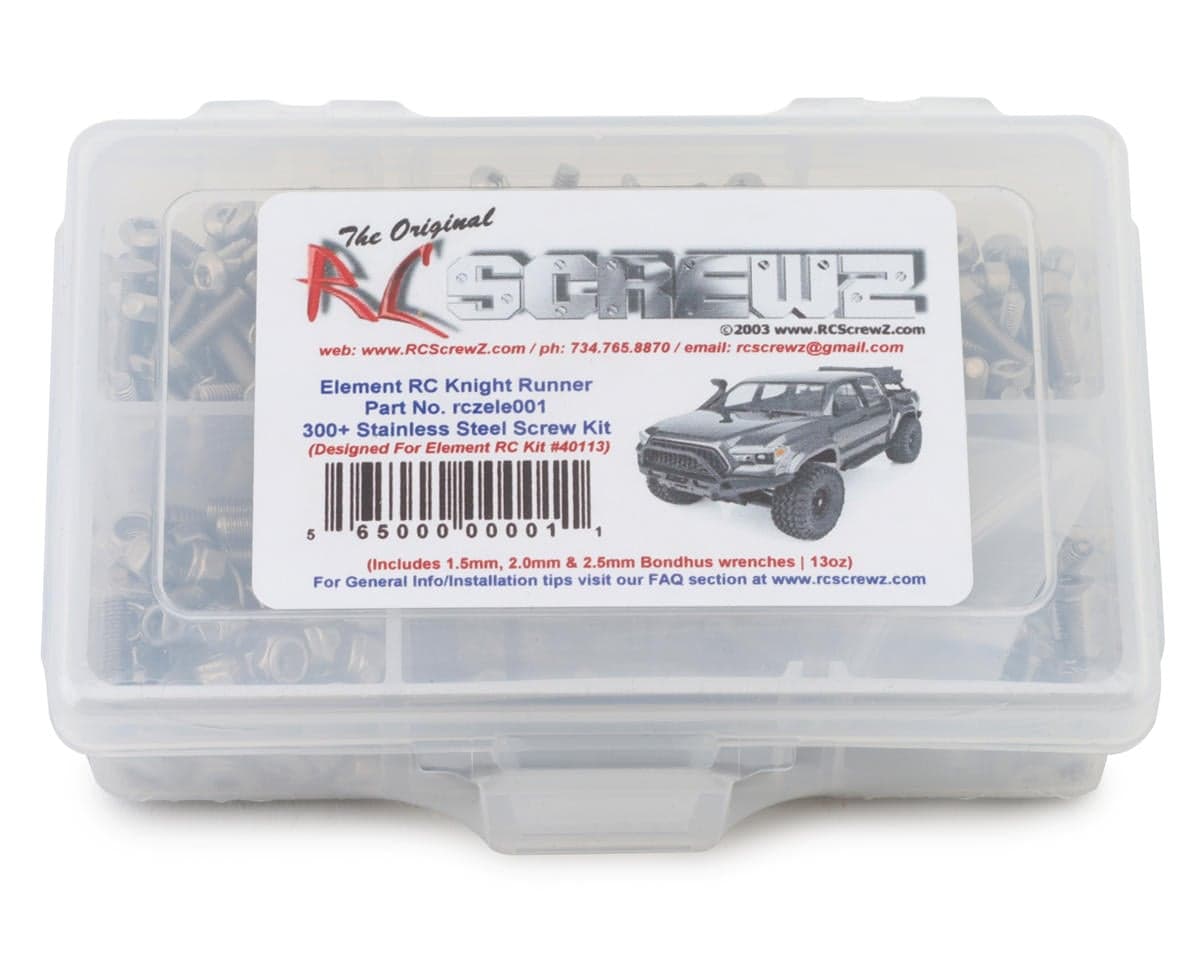 RC Screwz Element RC Enduro Knight Runner Stainless Steel Screw Kit