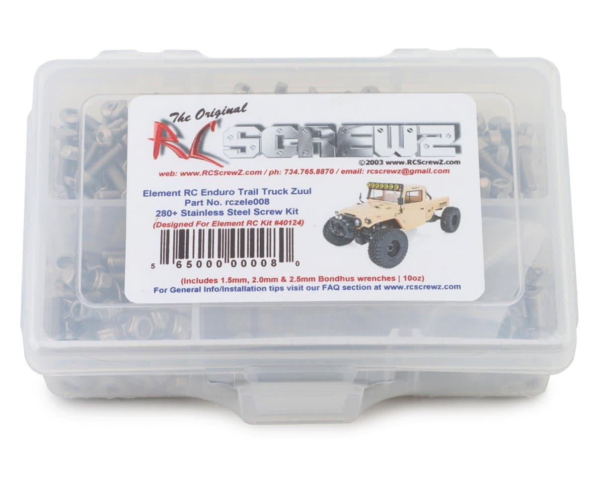 RC Screwz Element RC Enduro Zuul Trail Truck Stainless Steel Screw Kit