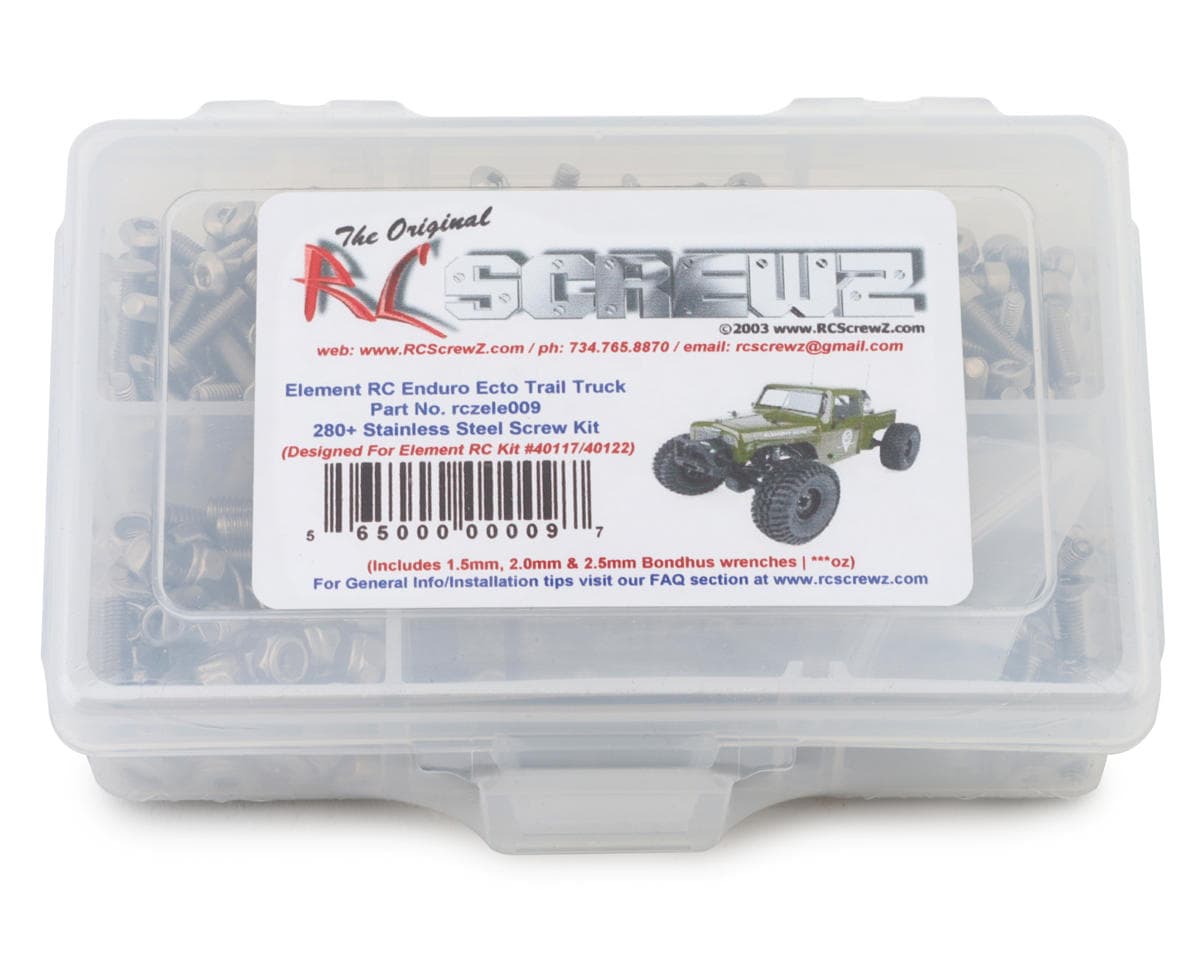 RC Screwz Element RC Enduro Ecto Trail Truck Stainless Steel Screw Kit