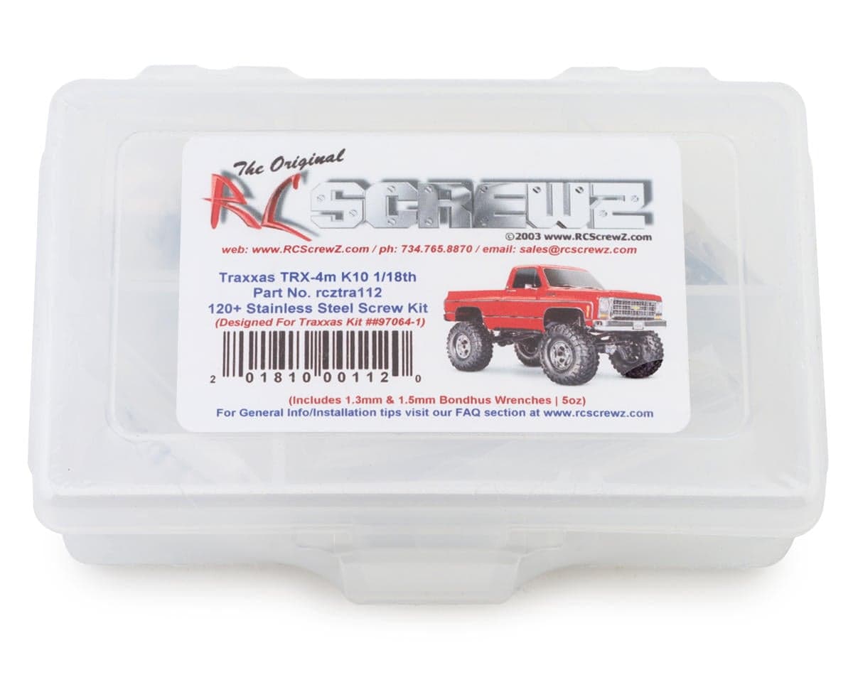 RC Screwz Stainless Steel Screw Kit for Traxxas TRX-4M K10