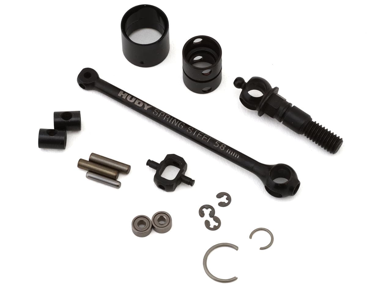 XRAY X4 '24 Front ECS BB SCS Drive Shaft Assembly (58mm) (1)