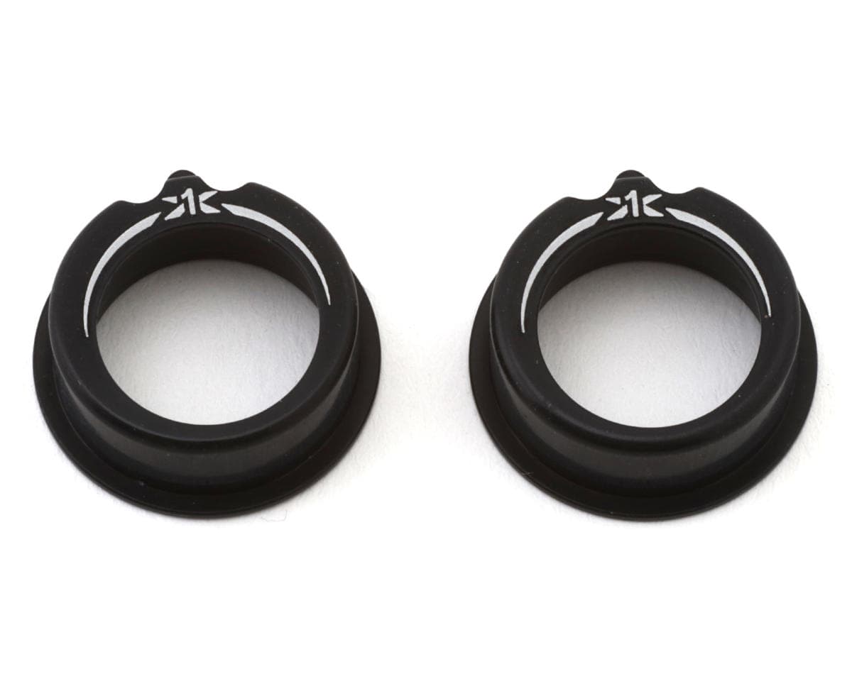 XRAY +1mm Aluminum Bearing Hub (Black) (2)