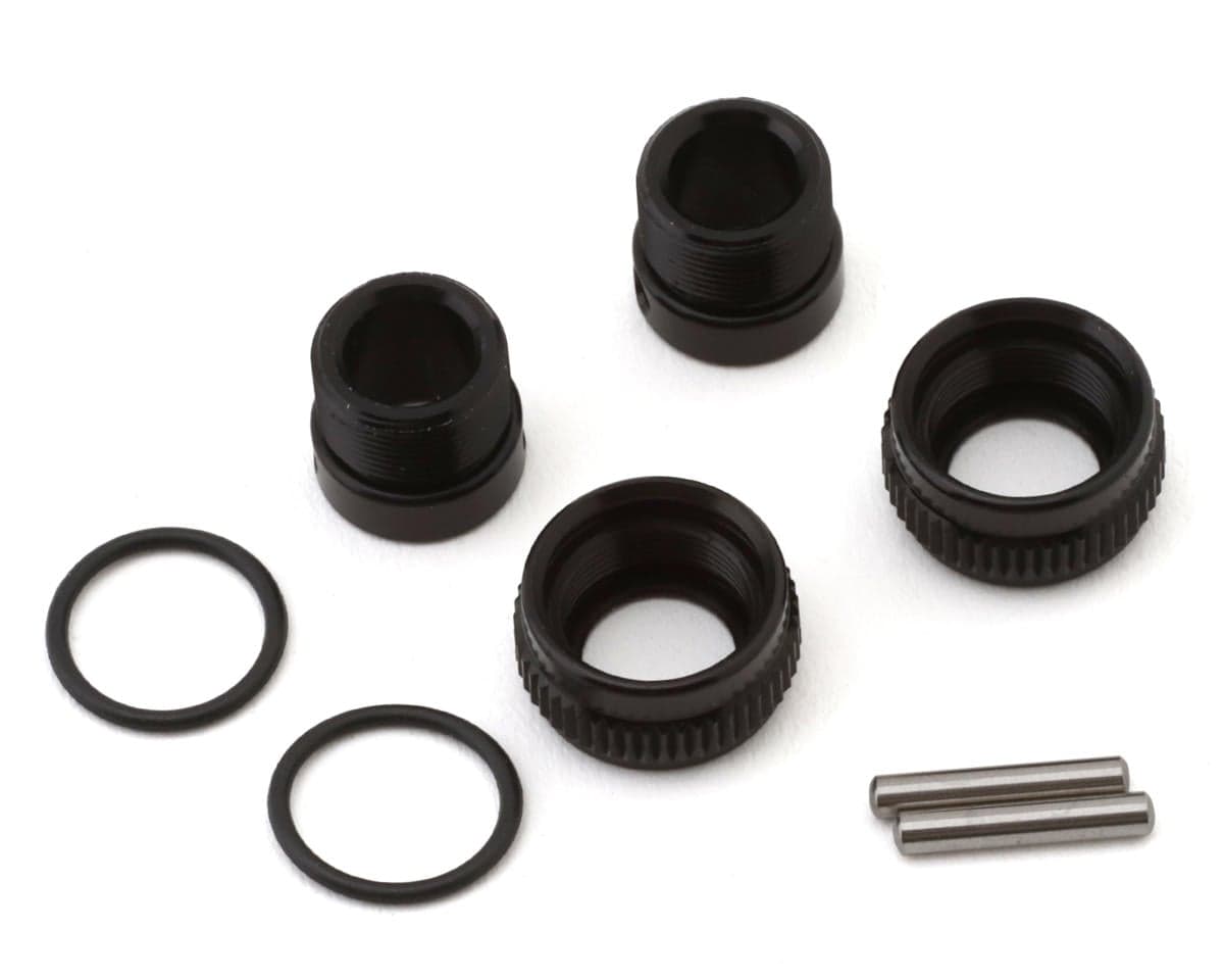 XRAY Aluminum Adjustable Body Post Stop (Black) (2)