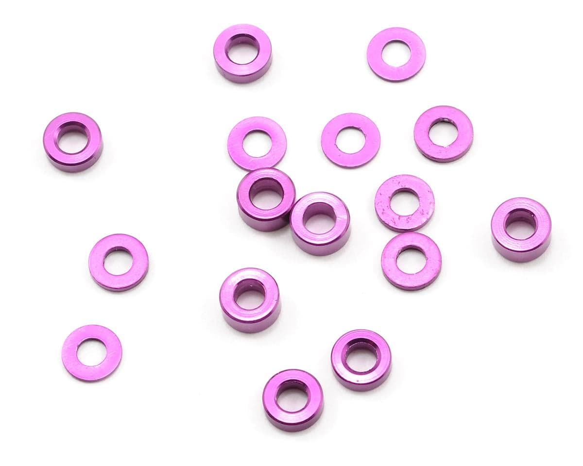 Schumacher 3mm Aluminum Spacer Set (Purple) (16)