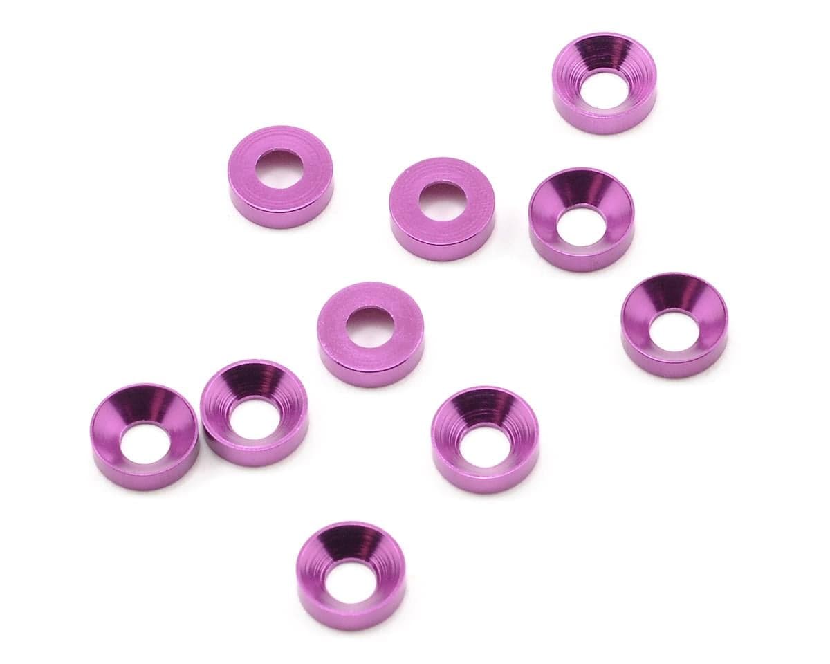 Schumacher 3mm Aluminum Countersunk Washers (10)