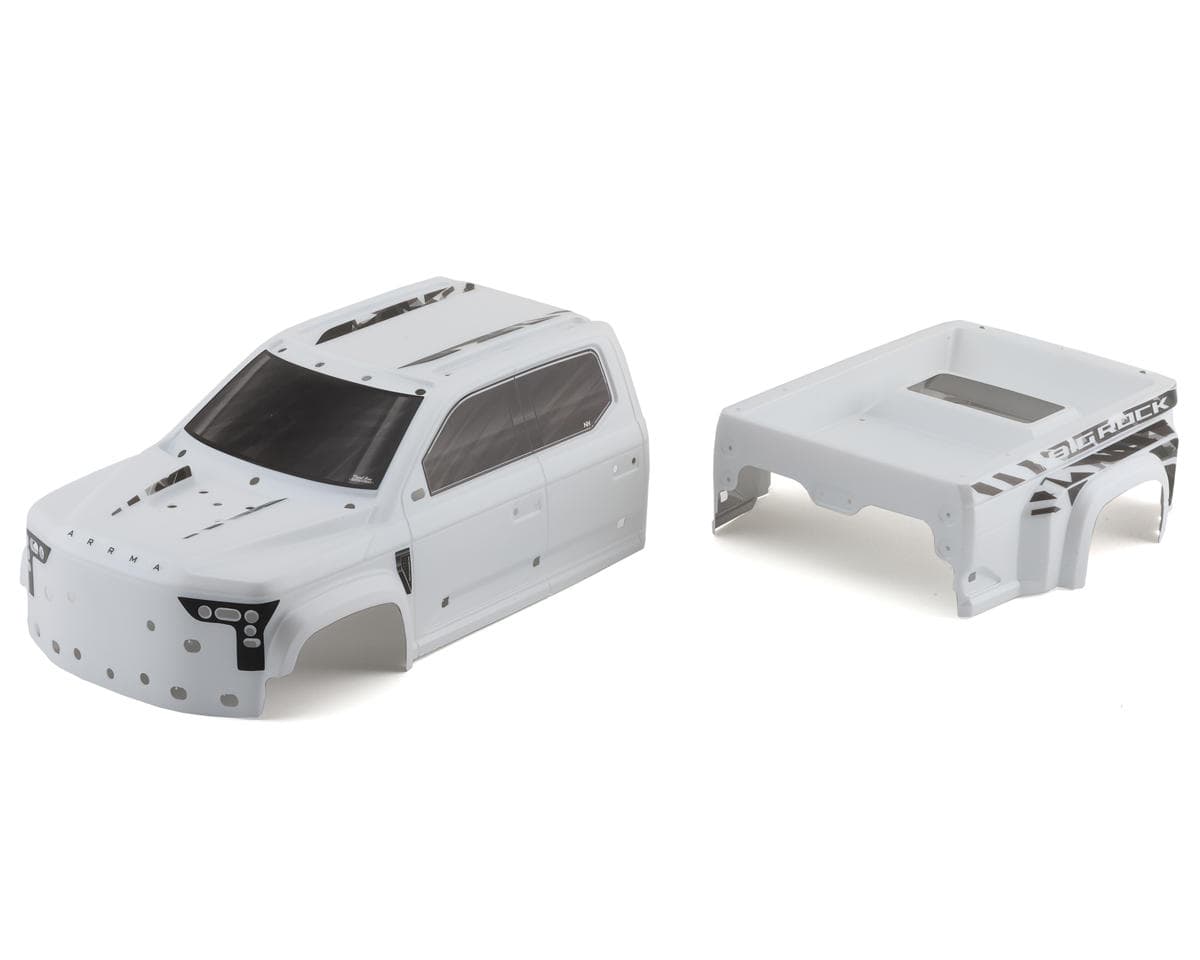 Arrma Big Rock 6S BLX 1/7 Monster Truck Pre-Painted & Decaled Body (White)